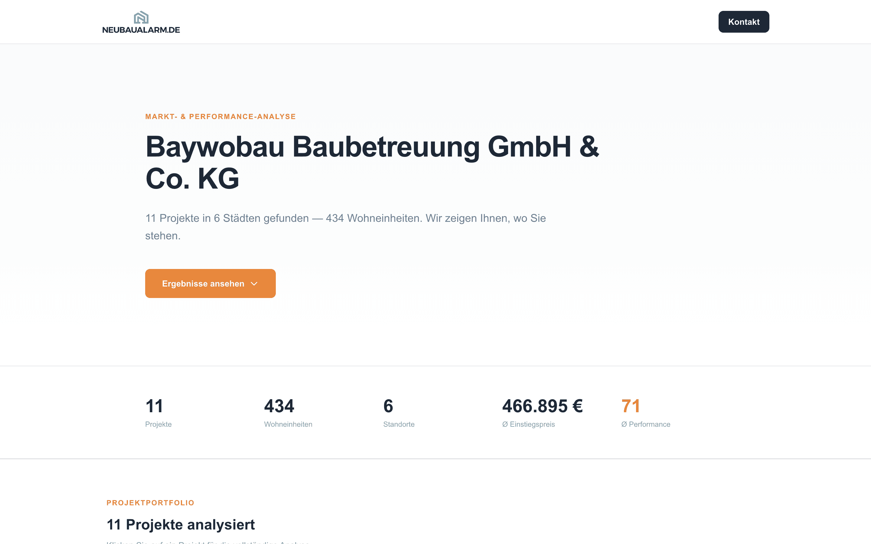 Übersicht eines Vertriebsraums in der alphapenta-Plattform